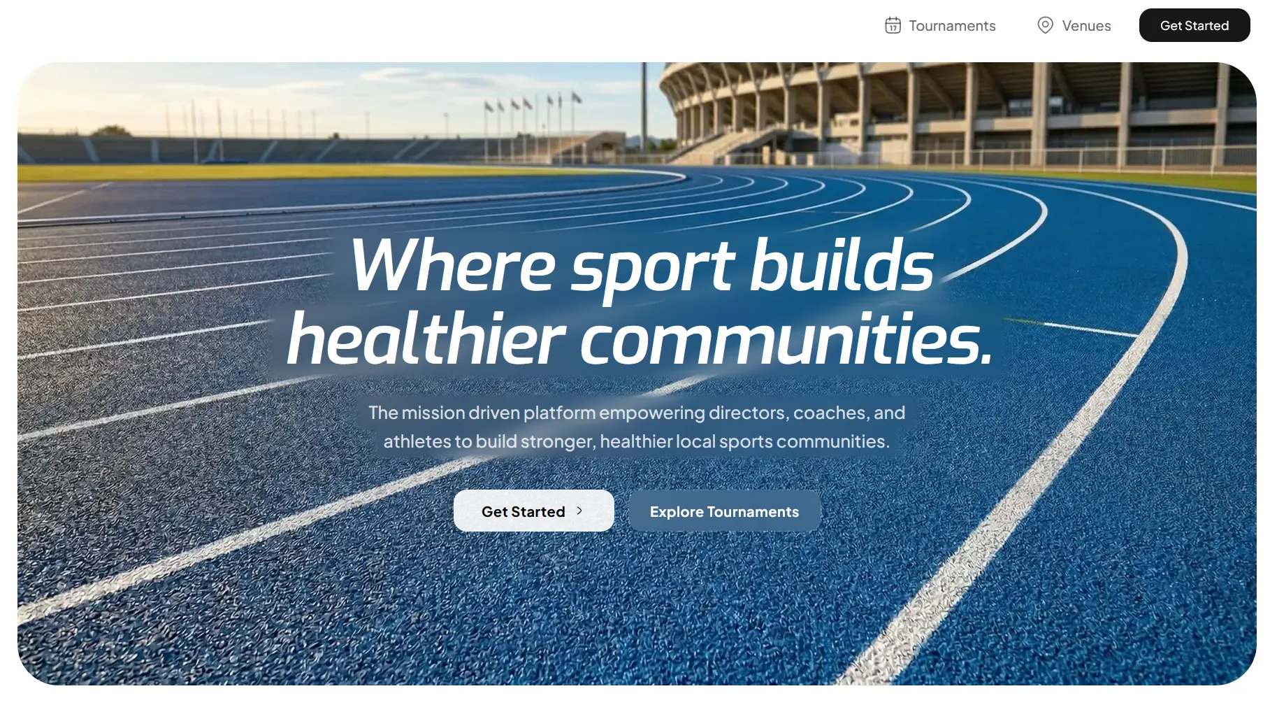 Clutch, Mission-driven tournament management for local sports communities.
