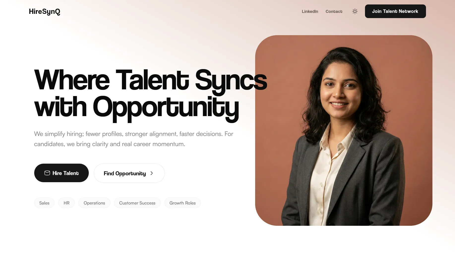 HireSynQ, Precision talent matching for high-alignment hiring.